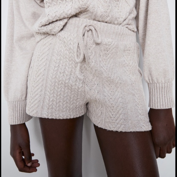 Zara | Shorts | Zara Cable Knit Shorts 